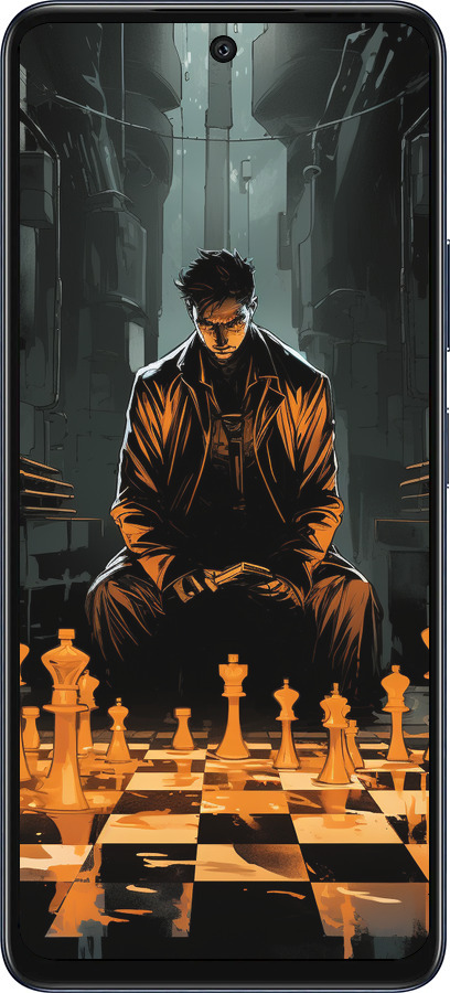 Силиконовый чехол Шахматы для Infinix Hot 50 5G - 5951u-3795 изображение 