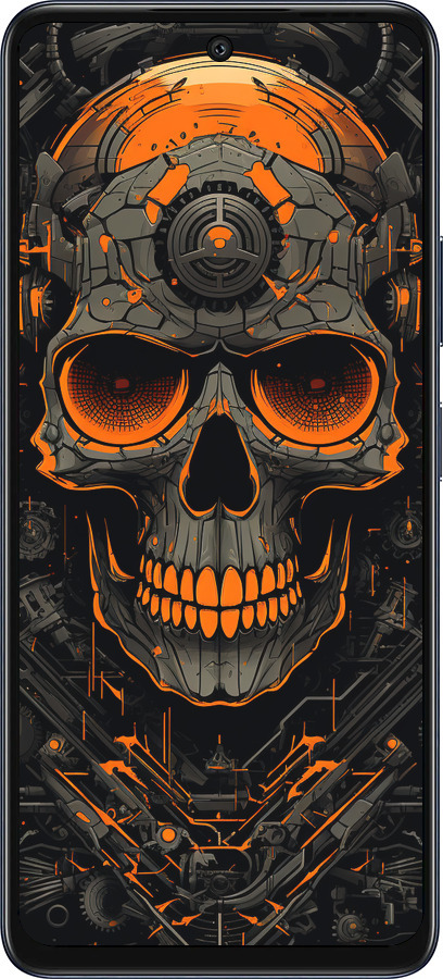 Силиконовый чехол Череп для Infinix Hot 50 5G - 5952u-3795 изображение 