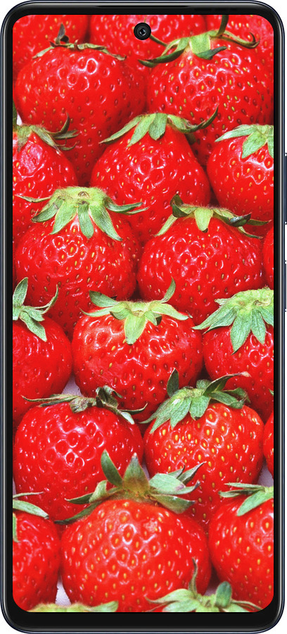 Силиконовый чехол Клубника для Infinix Hot 50 5G - 6020u-3795 изображение 