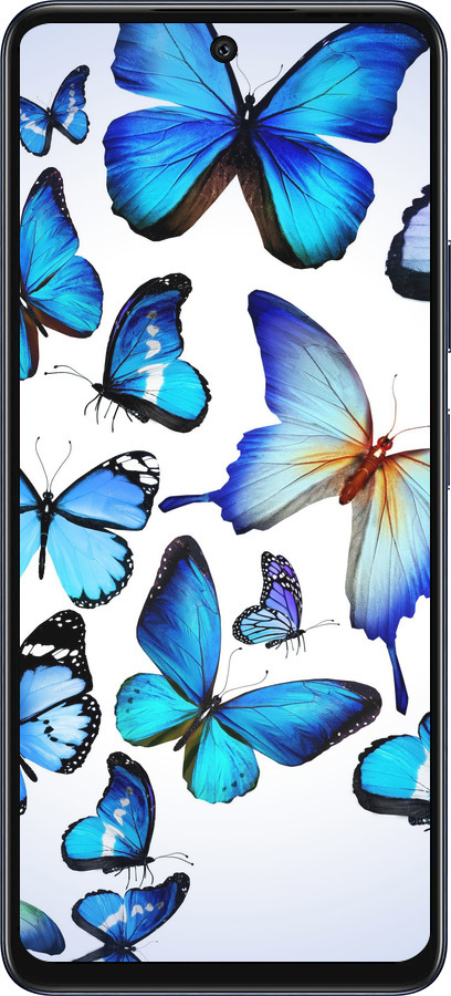 Силиконовый чехол Бабочки для Infinix Hot 50 5G - 6023u-3795 изображение 