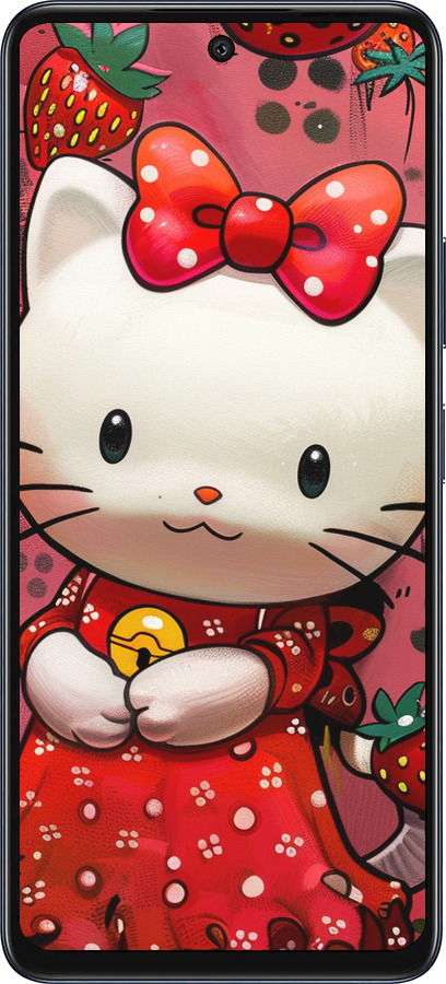 Силиконовый чехол hello kitty1 для Infinix Hot 50 5G - 6036u-3795 изображение 