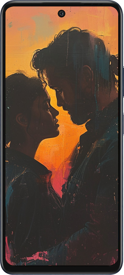 Силиконовый чехол Любовь на полотне для Infinix Hot 50 5G - 6067u-3795 изображение 