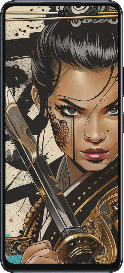 Силиконовый чехол Воительница ветров для Infinix Hot 50 5G - 6077u-3795 изображение 