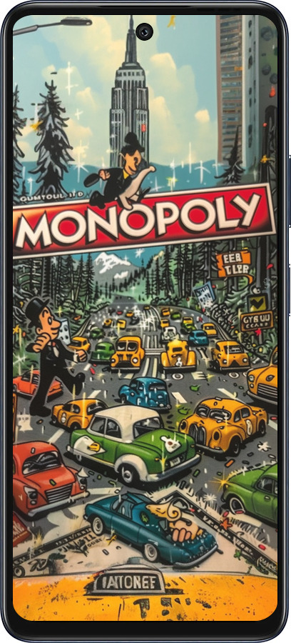 Силиконовый чехол Городской драйв Monopoly для Infinix Hot 50 5G - 6088u-3795 изображение 