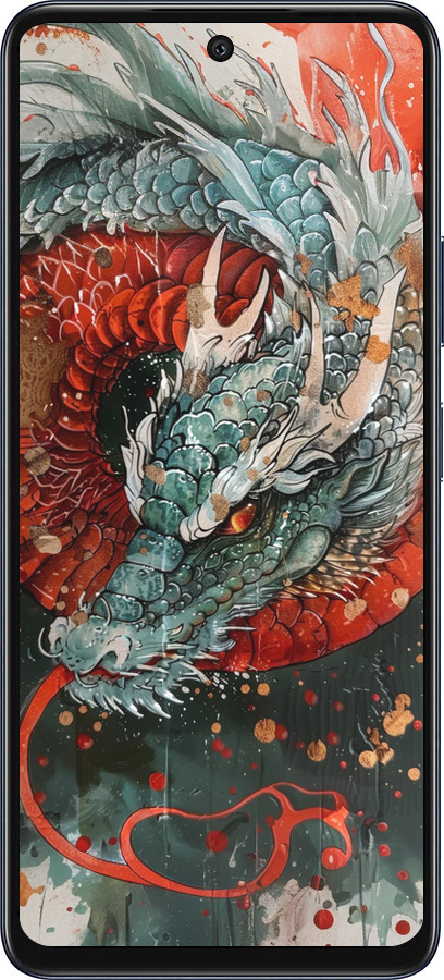 Силиконовый чехол Стихия огня для Infinix Hot 50 5G - 6101u-3795 изображение 