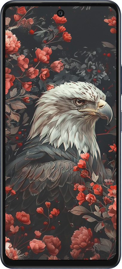 Силиконовый чехол Цветочный страж для Infinix Hot 50 5G - 6102u-3795 изображение 