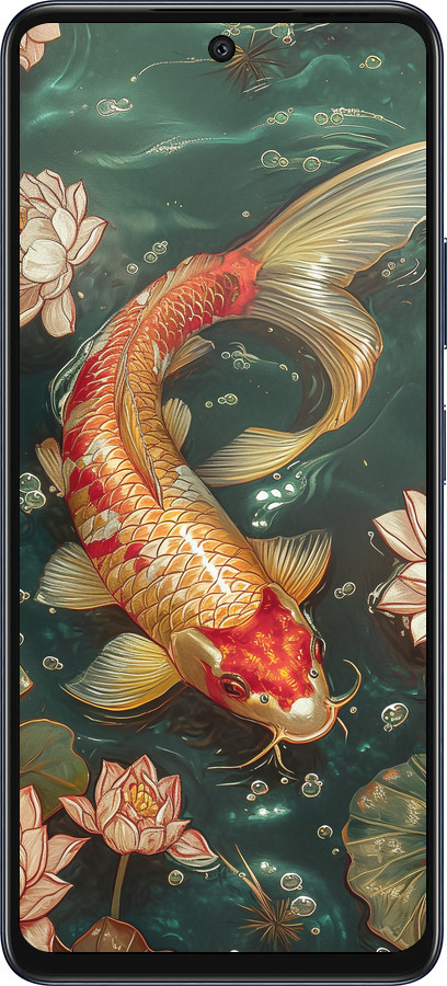 Силиконовый чехол Мелодия Лотоса для Infinix Hot 50 5G - 6106u-3795 изображение 