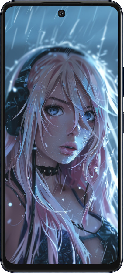 Силиконовый чехол Неоновый дождь для Infinix Hot 50 5G - 6119u-3795 изображение 