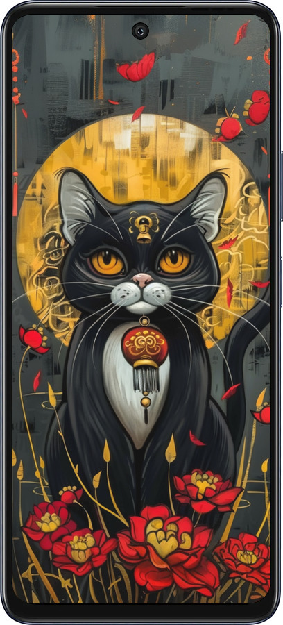 Силиконовый чехол China Cat для Infinix Hot 50 5G - 6134u-3795 изображение 