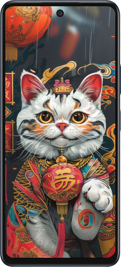 Силиконовый чехол China Cat v2 для Infinix Hot 50 5G - 6135u-3795 изображение 