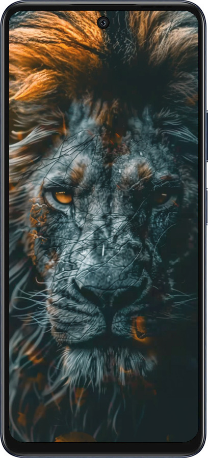 Силиконовый чехол Лев в сумерках для Infinix Hot 50 5G - 6154u-3795 изображение 