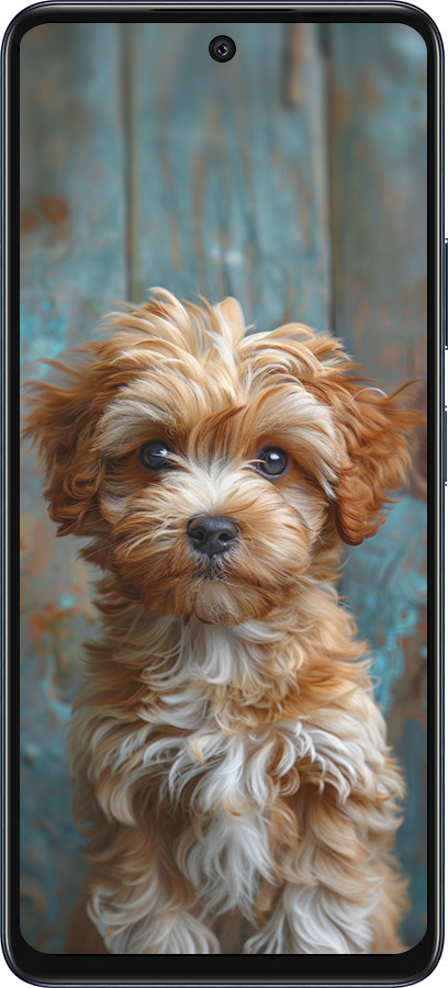 Силиконовый чехол Щенок мальтипу для Infinix Hot 50 5G - 6157u-3795 изображение 