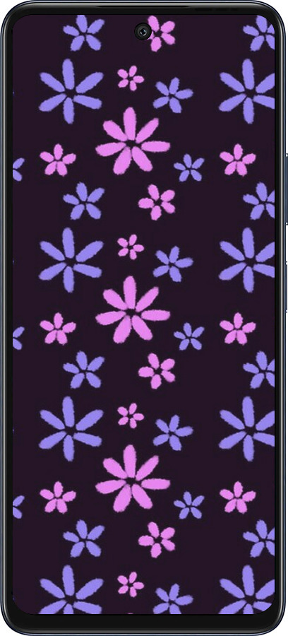 Силиконовый чехол с  цветами для Infinix Hot 50 5G - 6258u-3795 изображение 