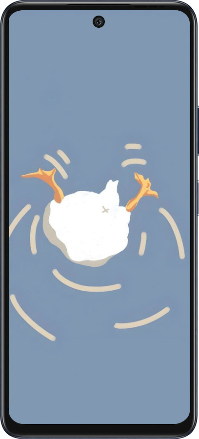 Силиконовый чехол Гусь ныряет для Infinix Hot 50 5G - 6275u-3795 изображение 