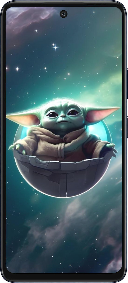 Силиконовый чехол Малышь йода для Infinix Hot 50 5G - 6294u-3795 изображение 