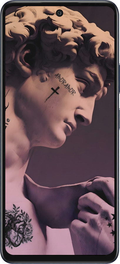 Силиконовый чехол Давид для Infinix Hot 50 5G - 6302u-3795 изображение 