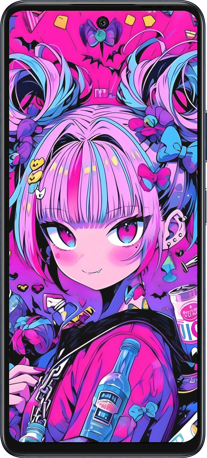 Силиконовый чехол Аниме милаха для Infinix Hot 50 5G - 6314u-3795 изображение 