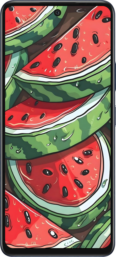 Силиконовый чехол Арбуз для Infinix Hot 50 5G - 6315u-3795 изображение 