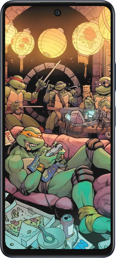 Силиконовый чехол Черепашки нинзя для Infinix Hot 50 5G - 6346u-3795 изображение 