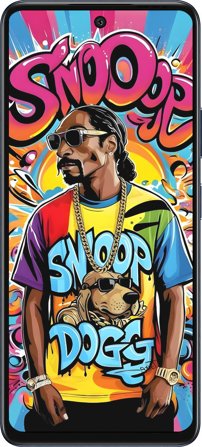 Силиконовый чехол Снуп дог для Infinix Hot 50 5G - 6348u-3795 изображение 