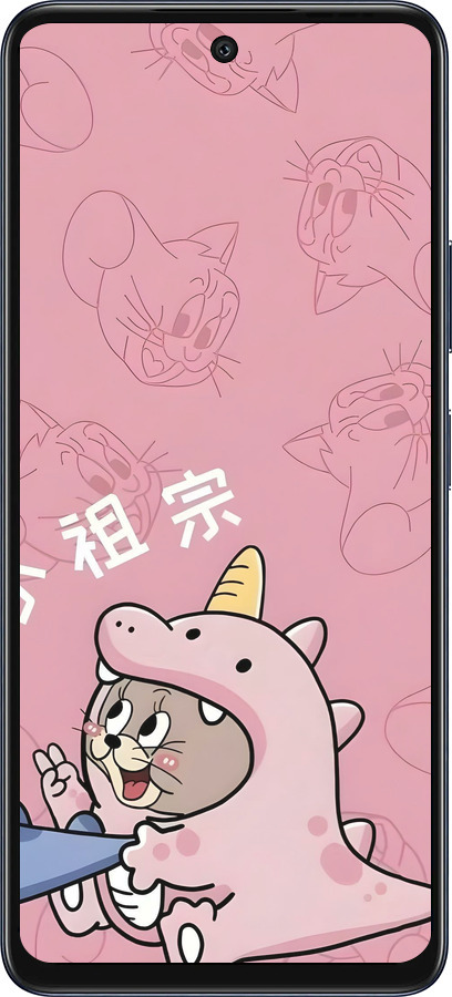 Силиконовый чехол Том и джерри 2 для Infinix Hot 50 5G - 6359u-3795 изображение 