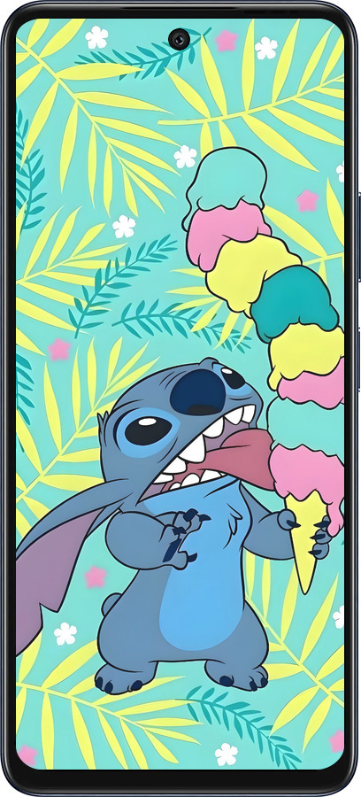 Силиконовый чехол Стич для Infinix Hot 50 5G - 6361u-3795 изображение 