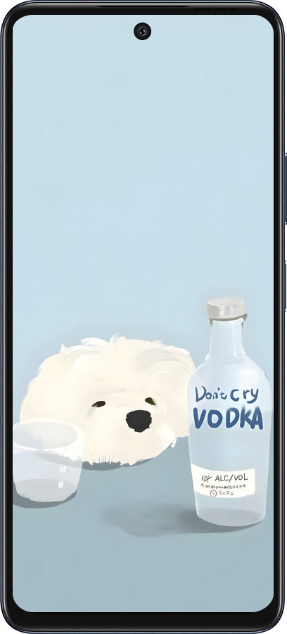 Силиконовый чехол Пес водка для Infinix Hot 50 5G - 6368u-3795 изображение 