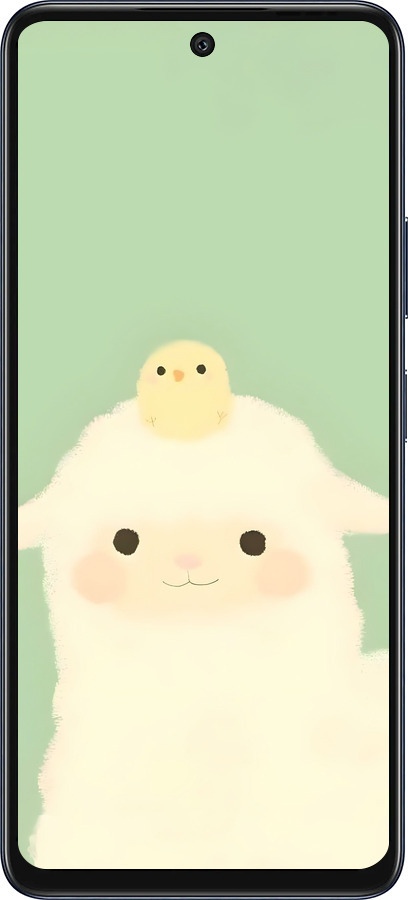 Силиконовый чехол Барашек и ципленок для Infinix Hot 50 5G - 6369u-3795 изображение 