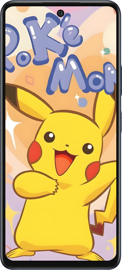 Силиконовый чехол Пикачу для Infinix Hot 50 5G - 6383u-3795 изображение 