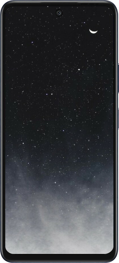 Силиконовый чехол Сині хмари, Синій місяць для Infinix Hot 50 5G - 6396u-3795 изображение 