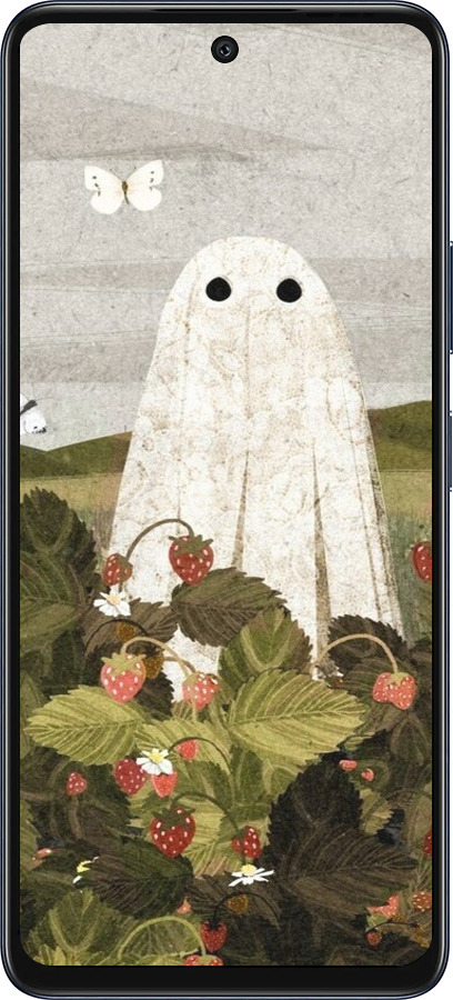 Силиконовый чехол Клубничные поля и привидения для Infinix Hot 50 5G - 6426u-3795 изображение 