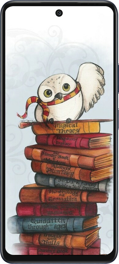 Силиконовый чехол Сова и книги для Infinix Hot 50 5G - 6436u-3795 изображение 