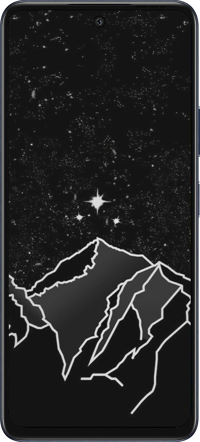 Силиконовый чехол Минималистический горный пейзаж для Infinix Hot 50 5G - 6438u-3795 изображение 