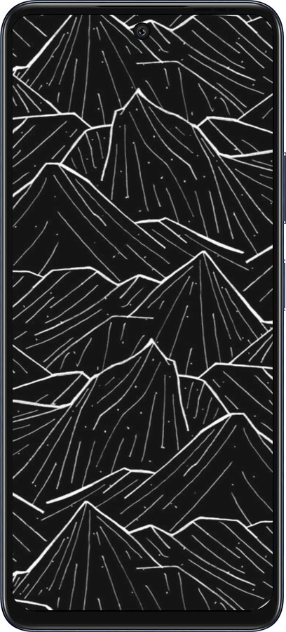 Силиконовый чехол С изображением Темных гор для Infinix Hot 50 5G - 6489u-3795 изображение 