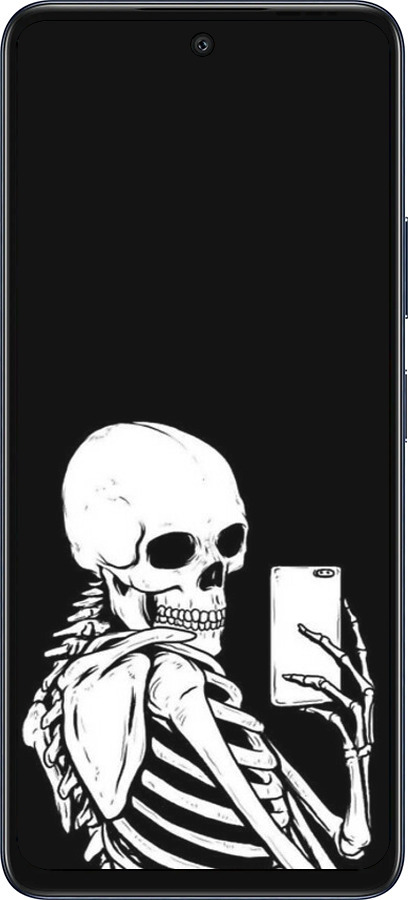 Силиконовый чехол Скелет делает Selfie для Infinix Hot 50 5G - 6535u-3795 изображение 