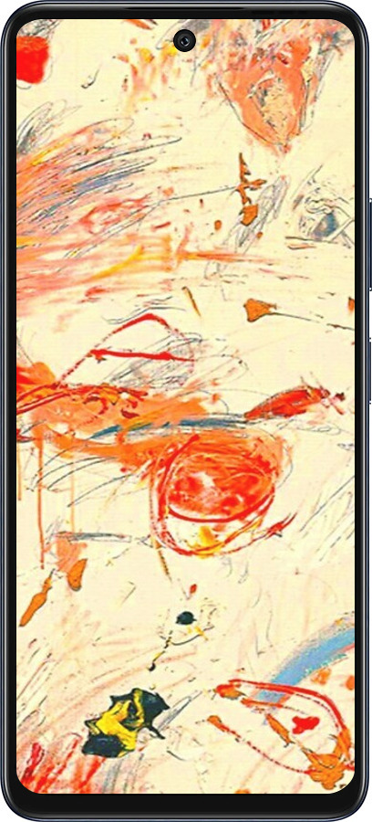 Силіконовий чехол Динамічна картина з хаотичними мазками для Infinix Hot 50 5G - 6540u-3795 изображение 