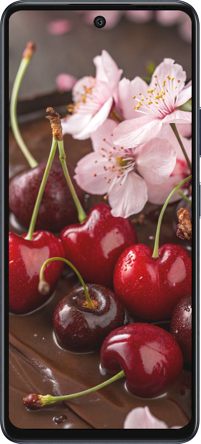 Силиконовый чехол Вишня в шоколаде для Infinix Hot 50 5G - 6698u-3795 изображение 