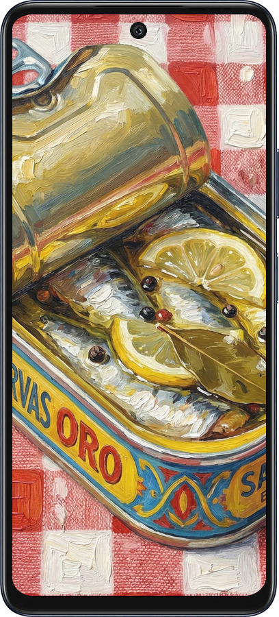 Силіконовий чехол Vintage Sardine Tin Phone для Infinix Hot 50 5G - 6772u-3795 изображение 