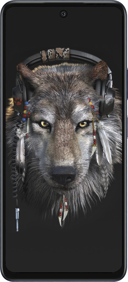 Силиконовый чехол Волк-меломан для Infinix Hot 50 5G - 875u-3795 изображение 