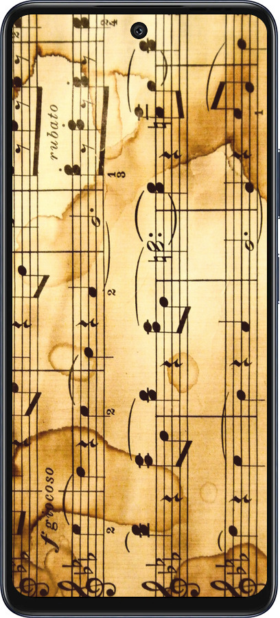 Силиконовый чехол Ноты для Infinix Hot 50 5G - 905u-3795 изображение 