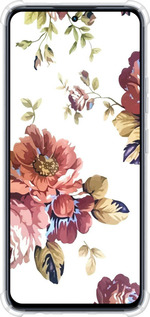Силикон с усиленными углами чехол Vintage flowers для Infinix Hot 50 Pro 4G - 4333sp-3871 изображение 