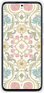 Силіконовий протиударний с посиленими кутами чехол Квітковий орнамент v2 для Infinix Hot 50 Pro 4G - 5513sp-3871 изображение 