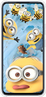Силіконовий протиударний с посиленими кутами чехол Миньоны для Infinix Hot 50 Pro 4G - 6386sp-3871 изображение 