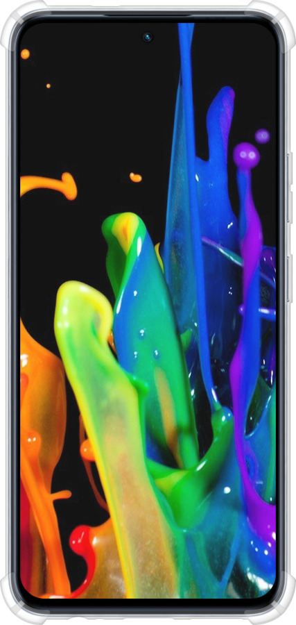 Силикон с усиленными углами чехол брызги краски для Infinix Hot 50 Pro 4G - 3957sp-3871 изображение 