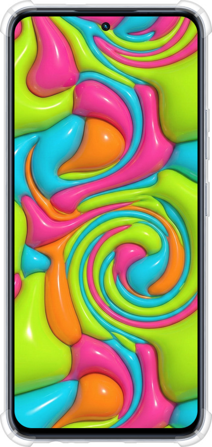 Силіконовий протиударний с посиленими кутами чехол Y2K Jelly Dream для Infinix Hot 50 Pro 4G - 6780sp-3871 изображение 