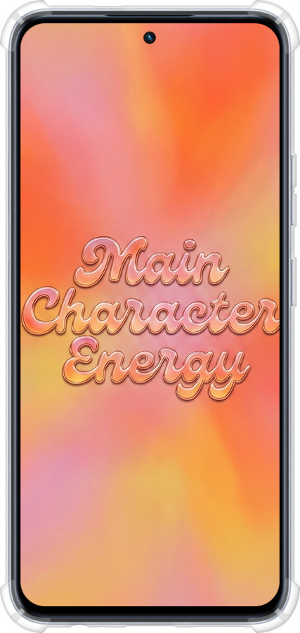 Силикон с усиленными углами чехол Aura Gradient Main Character Energy Aesthetic Y2K для Infinix Hot 50 Pro 4G - 6783sp-3871 изображение 