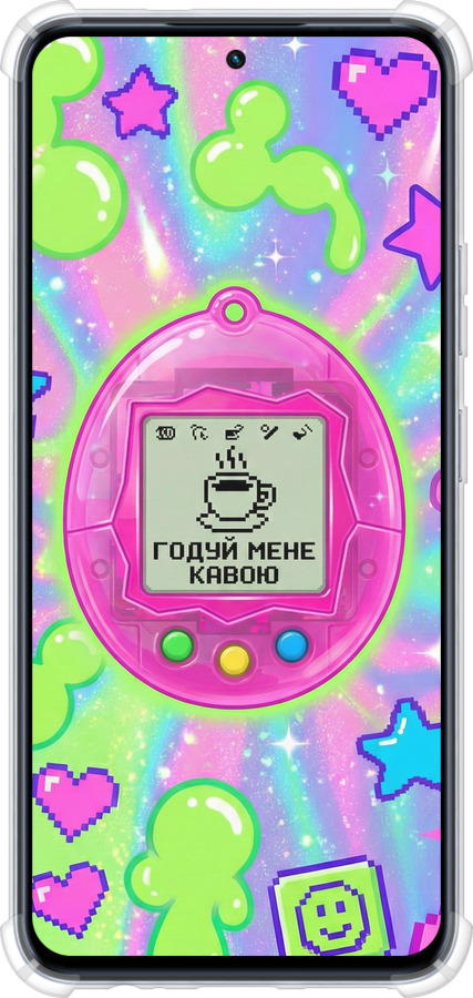 Силіконовий протиударний с посиленими кутами чехол Y2K Aesthetic Retro Pet: Годуй мене кавою для Infinix Hot 50 Pro 4G - 6784sp-3871 изображение 