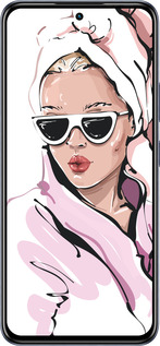 Силіконовий чехол Дівчина в окулярах 2 для Infinix Hot 50 Pro 4G - 4714u-3871 изображение 