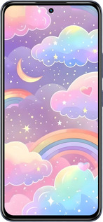 Силіконовий чехол Хмари та веселка для Infinix Hot 50 Pro 4G - 6312u-3871 изображение 