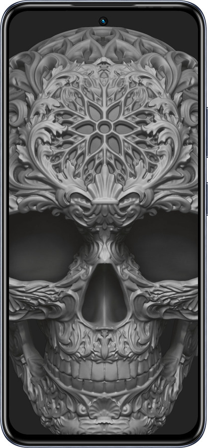 Силіконовий чехол skull-ornament для Infinix Hot 50 Pro 4G - 4101u-3871 изображение 